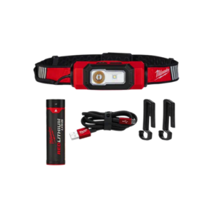 2116-21 LÁMPARA DE CASCO RECARGABLE USB  BEACON  DE 600 LÚMENES CON BATERÍA USB+ CABLE USB+ CLIPS PARA CASCO