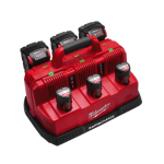 48-59-1807 CARGADOR MULTIVOLTAJE CARGA RAPIDA HASTA 6 BATERIAS SIMULTANEAS M12 M18