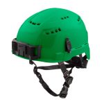 48-73-1306  Casco de seguridad con borde delantero  Tipo 2 Clase C- Verde, Ventilado