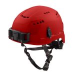 48-73-1308  Casco de seguridad con borde delantero  Tipo 2 Clase C- Rojo, Ventilado