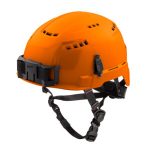 48-73-1312  Casco de seguridad con borde delantero  Tipo 2 Clase C- Naranja, Ventilado