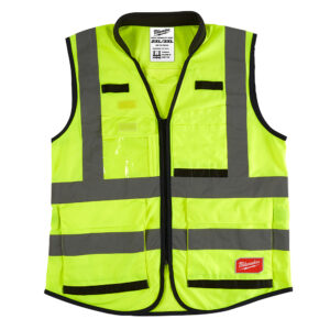 48-73-5043  CHALECO PREMIUM DE SEGURIDAD ALTA VISIBIIDAD AMARILLO XXG/XXXG