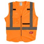 48-73-5073  CHALECO DE SEGURIDAD NARANJA ULTRA REFLEJANTE XXG/XXXG