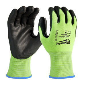 48-73-8920  GUANTES ANTICORTE  NIVEL 2 CON RECUBRIMIENTO DE POLIURETANO ULTRA REFLEJANTE CH