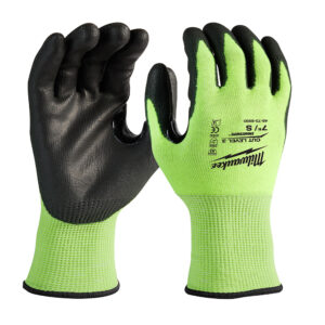 48-73-8930  GUANTES ANTICORTE  NIVEL 3 CON RECUBRIMIENTO DE POLIURETANO ULTRA REFLEJANTE CH